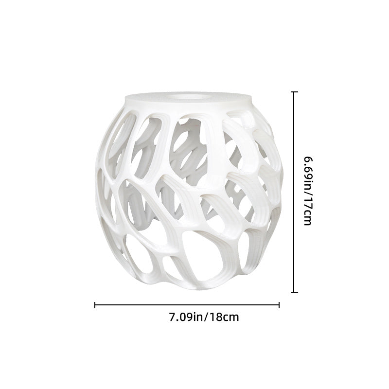 3D Printed Spherical Lampshade with Honeycomb Pattern - Diffused Soft Light Ceiling Fixture, Plastic Ceiling Dome Light for Bedroom & Restaurant, Modern Ambient Lighting for Cozy Atmosphere ( Installation)