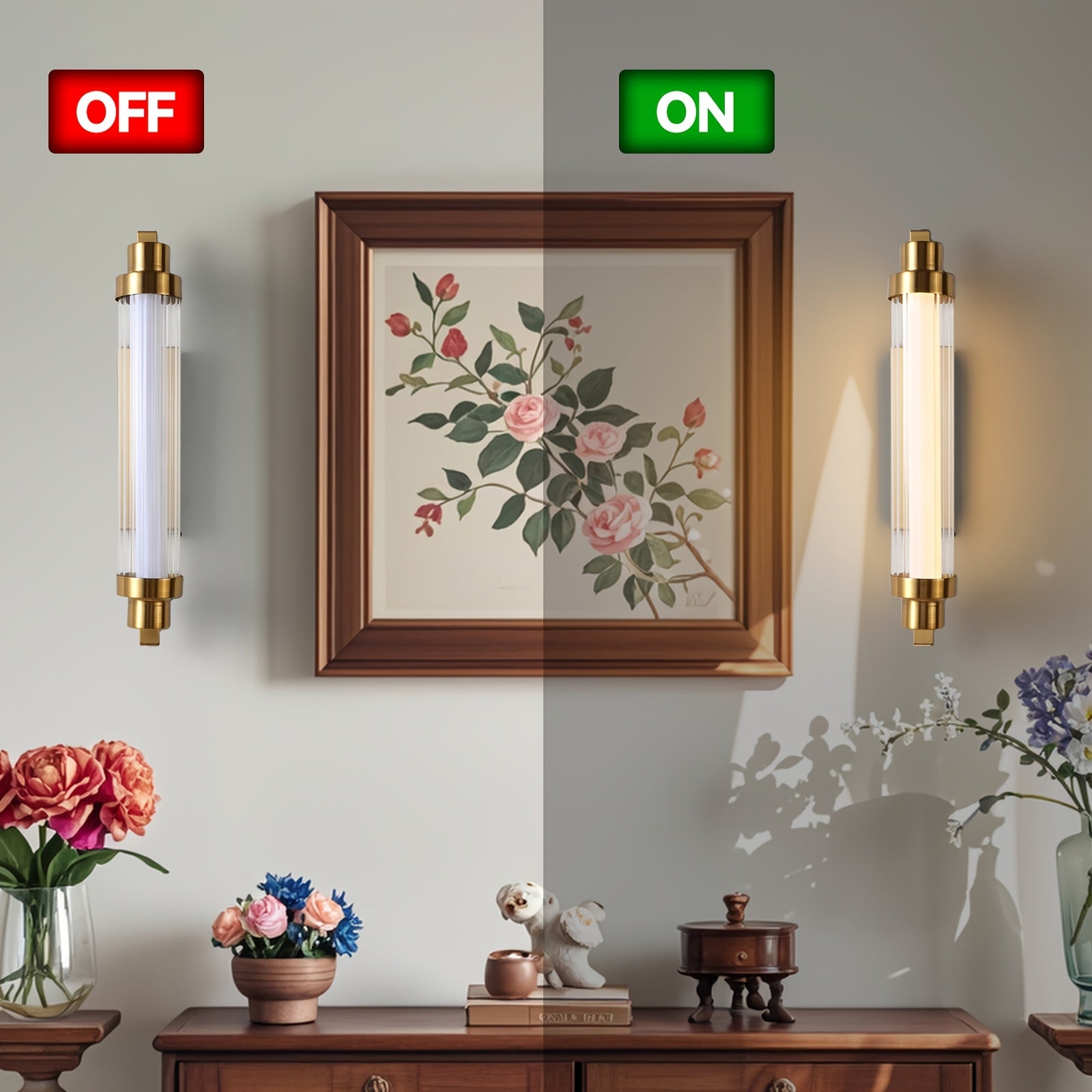 10000mAh Rechargeable Wall Lamp with Remote Control - 3000K Warm Light, Dimmable 15%-100%, Timer (3\u002F5\u002F8H), Modern Indoor Wall Lights, Easy Install for Bedroom\u002FLiving Room\u002FDining Room