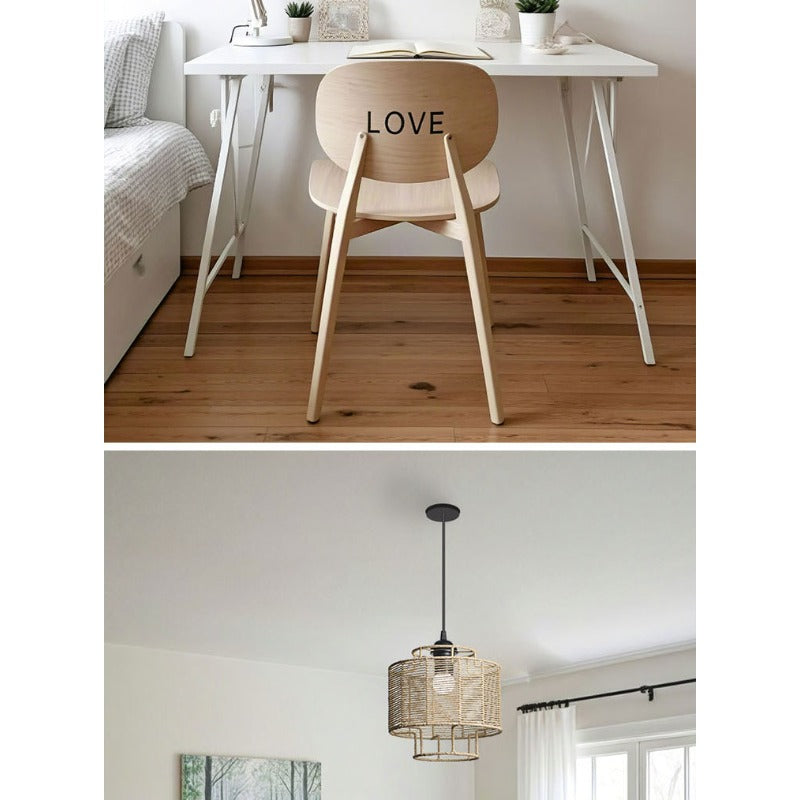 Zen-Style Decorative Lampshade Resembling Rattan And Hemp Rope, a Easy And Creative Pendant Light for Guesthouses, Hotels, And Restaurants