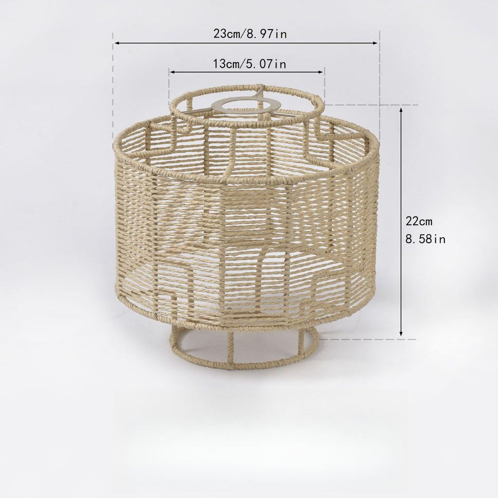 Zen-Style Decorative Lampshade Resembling Rattan And Hemp Rope, a Easy And Creative Pendant Light for Guesthouses, Hotels, And Restaurants