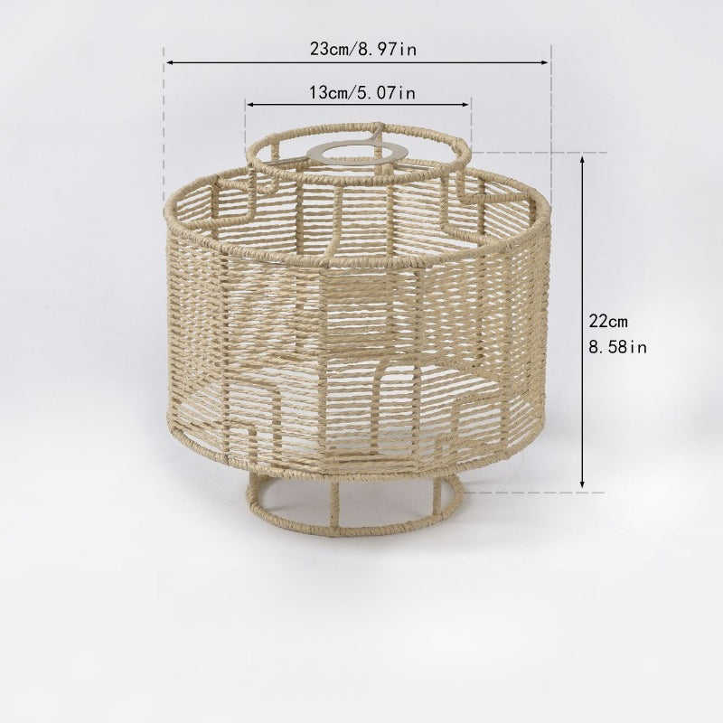 Zen-Style Decorative Lampshade Resembling Rattan And Hemp Rope, a Easy And Creative Pendant Light for Guesthouses, Hotels, And Restaurants