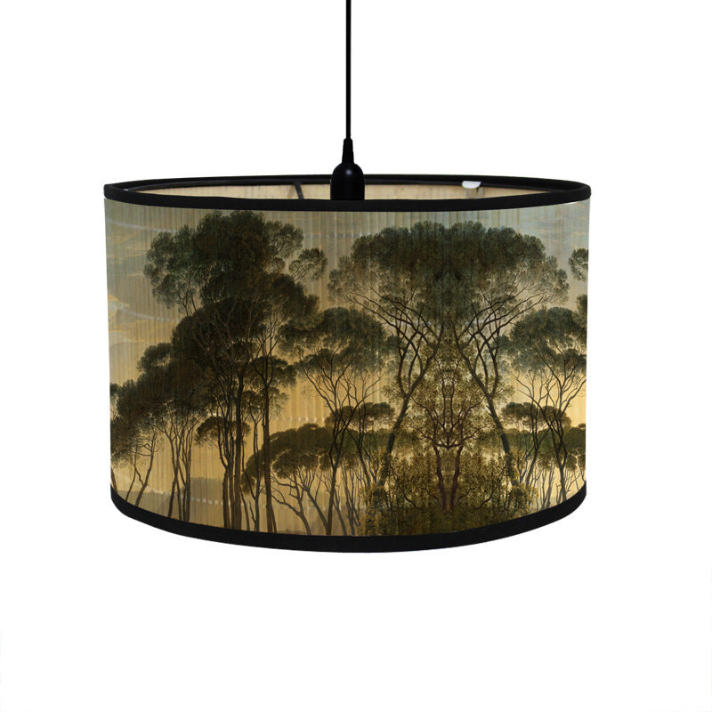 1pc Bamboo Flower Animal Pattern Lampshade for Home\u002F Homestay Decoration, Suitable for Pendant Lights, Floor Lamps, and Desk Lamps Without Wires