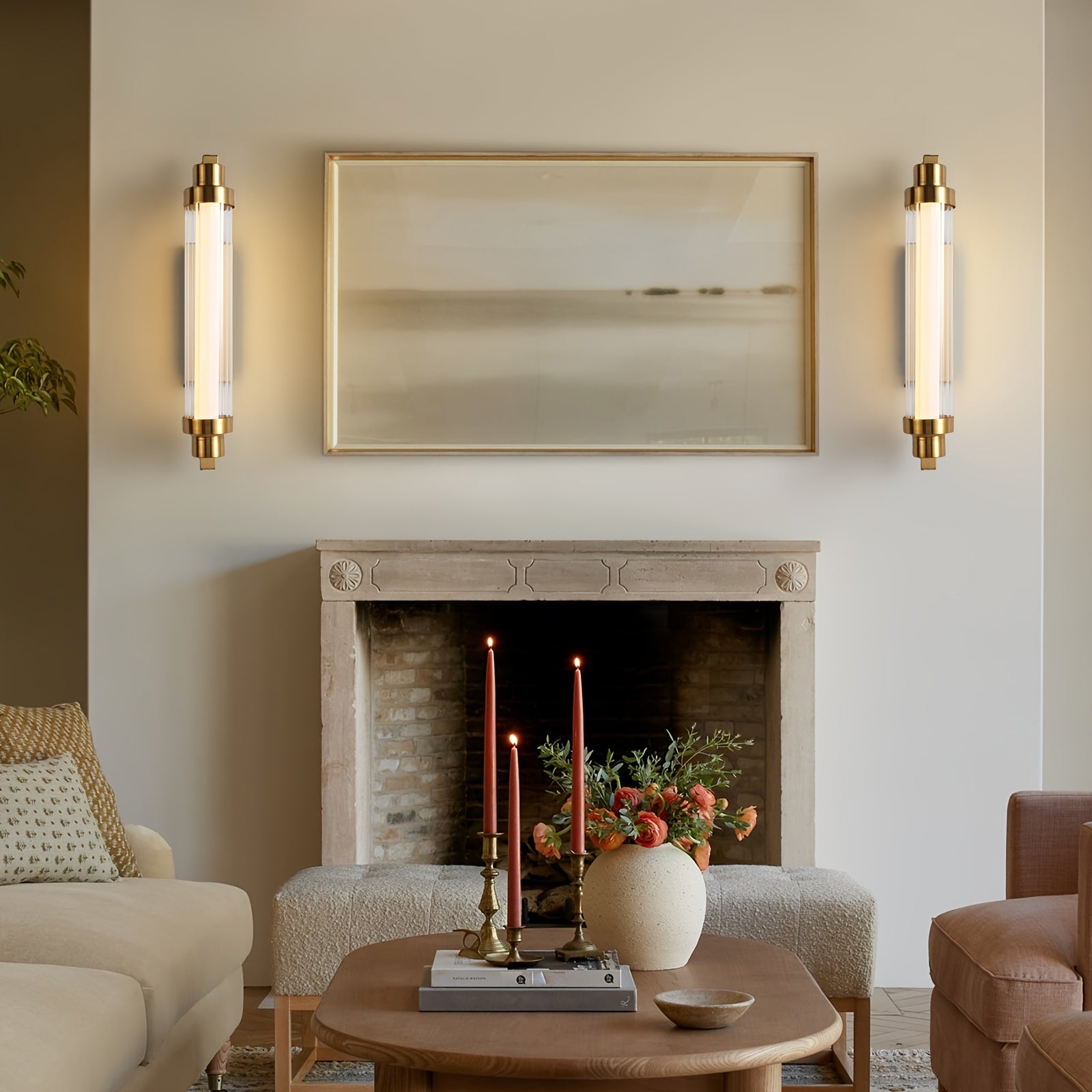 10000mAh Rechargeable Wall Lamp with Remote Control - 3000K Warm Light, Dimmable 15%-100%, Timer (3\u002F5\u002F8H), Modern Indoor Wall Lights, Easy Install for Bedroom\u002FLiving Room\u002FDining Room