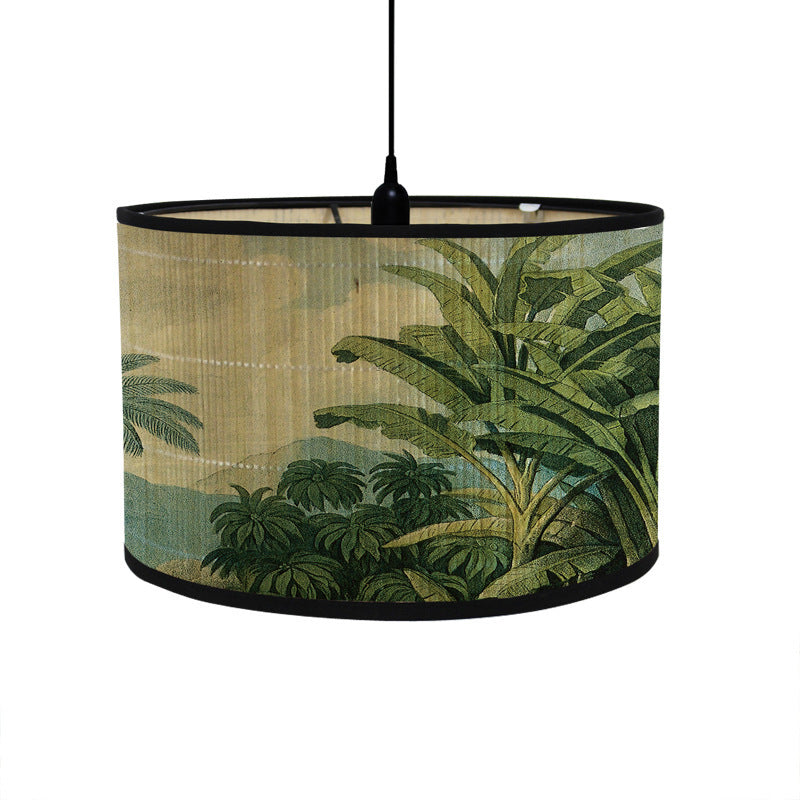 1pc Bamboo Flower Animal Pattern Lampshade for Home\u002F Homestay Decoration, Suitable for Pendant Lights, Floor Lamps, and Desk Lamps Without Wires