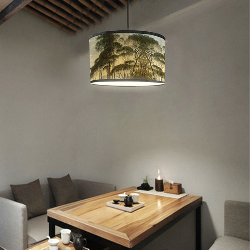 1pc Bamboo Flower Animal Pattern Lampshade for Home\u002F Homestay Decoration, Suitable for Pendant Lights, Floor Lamps, and Desk Lamps Without Wires