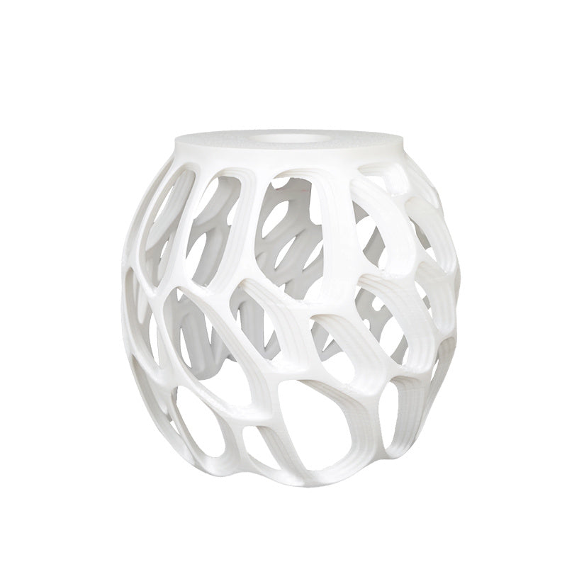 3D Printed Spherical Lampshade with Honeycomb Pattern - Diffused Soft Light Ceiling Fixture, Plastic Ceiling Dome Light for Bedroom & Restaurant, Modern Ambient Lighting for Cozy Atmosphere ( Installation)