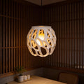 3D Printed Spherical Lampshade with Honeycomb Pattern - Diffused Soft Light Ceiling Fixture, Plastic Ceiling Dome Light for Bedroom & Restaurant, Modern Ambient Lighting for Cozy Atmosphere ( Installation)